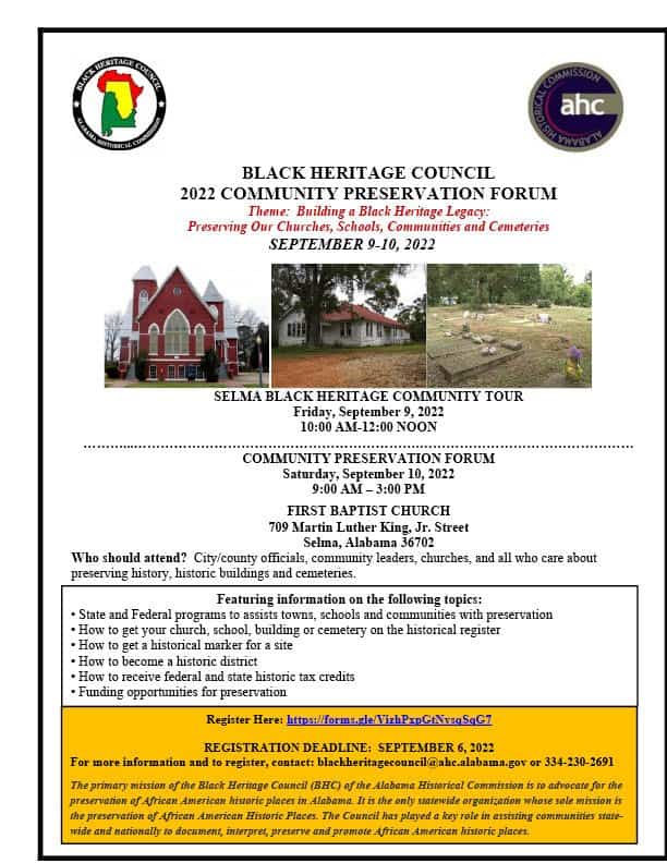 2022 Black Heritage Council Community Preservation Forum