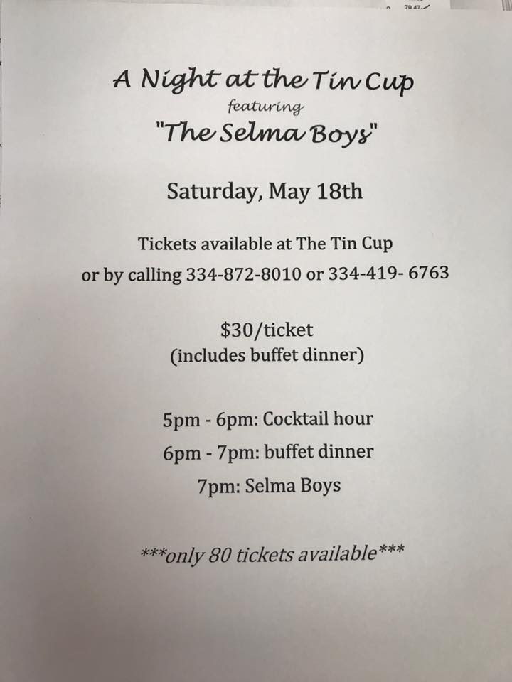 A Night at the Tin Cup featurng The Selma Boys