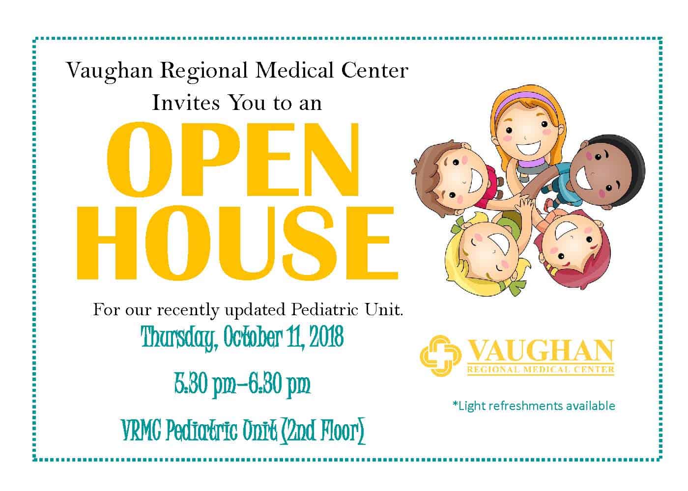 Pediatric Open House Invite
