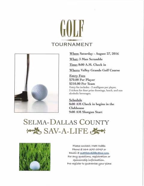 Sav A Life Golf Tournament 2016
