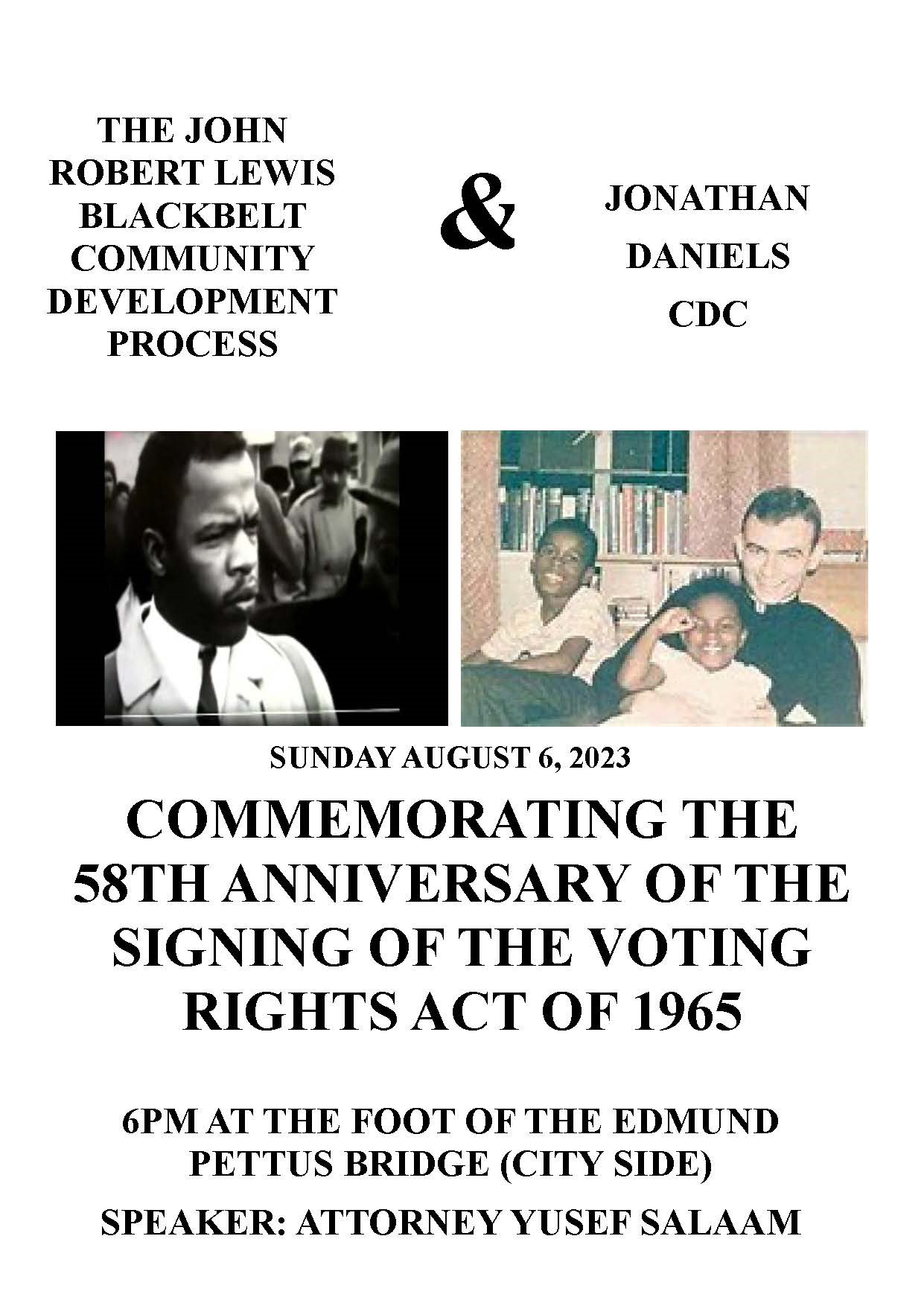 58th Anniversary voting rights act of 1965