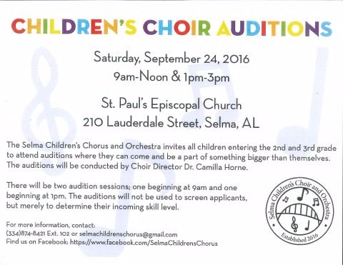 Childrens Choir Auditions