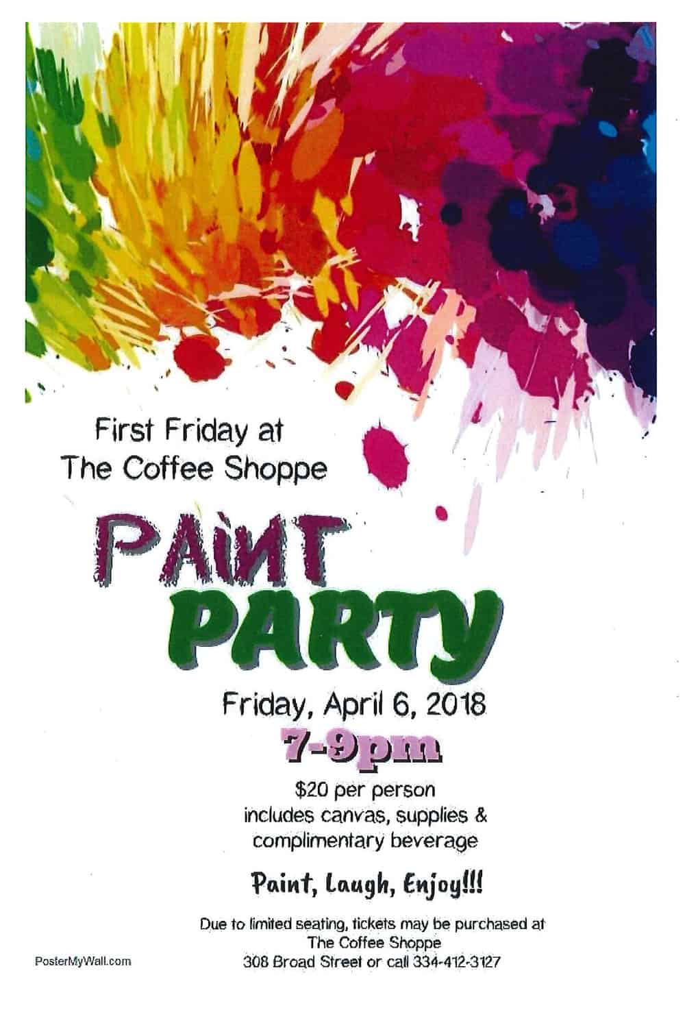 Coffee Shoppe Paint Party