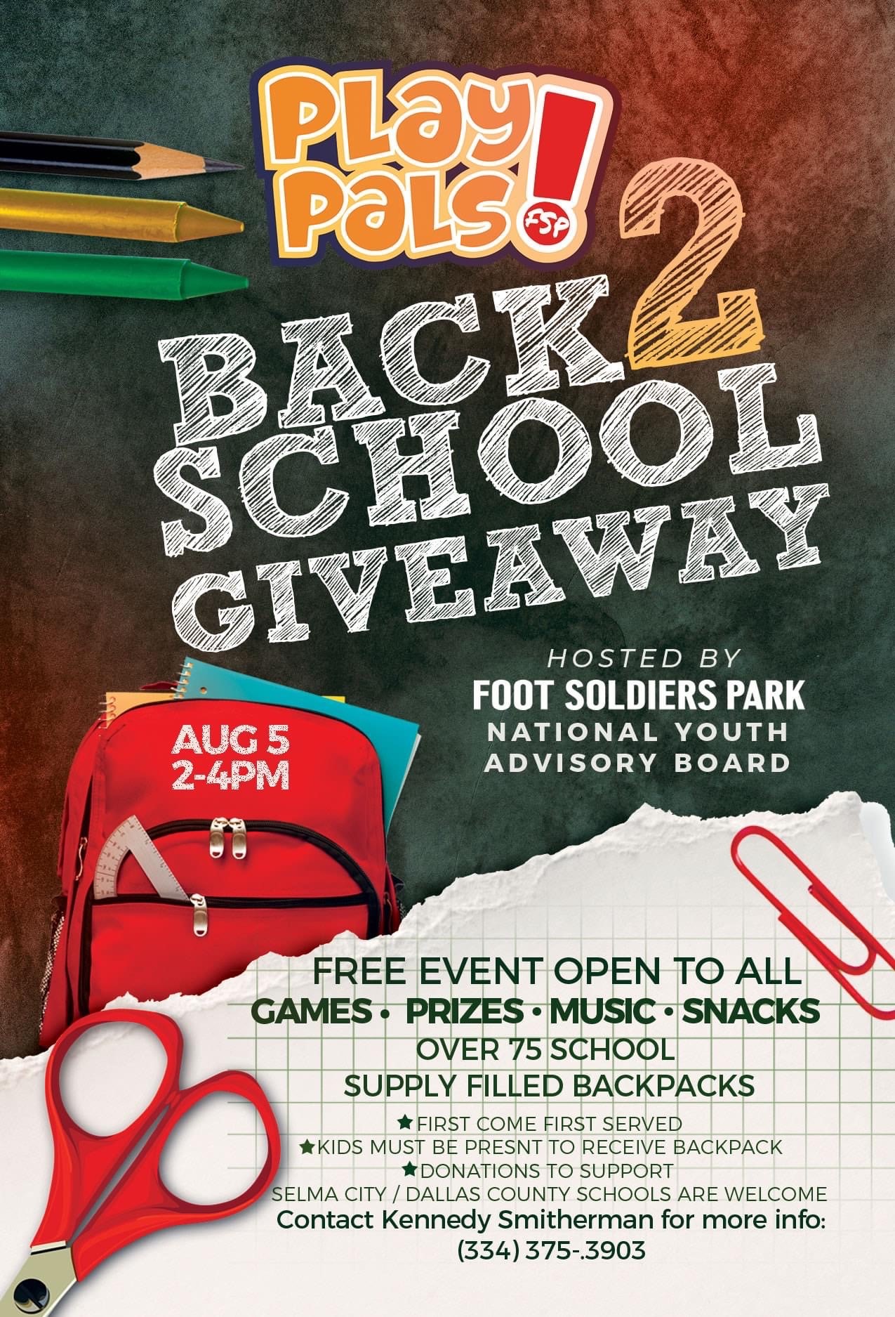 Foot Soldiers Back to School Bash